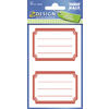 ZDesign SCHOOL Etiquettes livres 'bordures', rouge