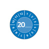 AVERY Zweckform Plaquette de contr'le, 20xx à inscrire, bleu