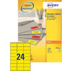 AVERY Etiquette d'adresse, 70 x 35 mm, jaune fluo