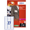 AVERY Badges autocollants, 80 x 50 mm, blanc