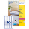 AVERY Mini étiquette d'adresse laser, 38,1 x 21,2 mm, blanc