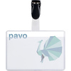 pavo Porte-badge, avec clip, 60 x 90 mm, transparent