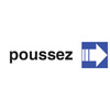 pavo Plaque de signalisation 'poussez', (L)170 x (H)47 mm - 65352