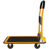 pavo Chariot à plate-forme, capacité: 300 kg, noir/orange