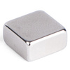 pavo Aimant au néodyme, carré, 10 x 10 x 5 mm, argent