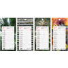 LECAS Calendrier mural long, 160 x 330 mm, fond Nature, 2026