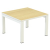 PAPERFLOW Table basse easyDesk, carré, blanc / blanc