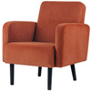 PAPERFLOW Fauteuil LISBOA, habillage en velours, noir