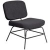 PAPERFLOW Fauteuil visiteur CURVE, anthracite