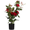 PAPERFLOW Plante artificielle 'rosier', (H)540 mm, rose