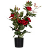 PAPERFLOW Plante artificielle 'rosier', (H)540 mm, rouge