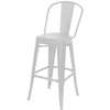 PAPERFLOW Chaise de bar d'extérieur URBAN, set de 2, blanc