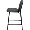 PAPERFLOW Chaise de bar TWIST, set de 2, gris