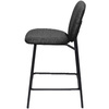 PAPERFLOW Chaise de bar TWIST, set de 2, anthracite