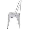 PAPERFLOW Chaise visiteur d'extérieur URBAN, set de 2, blanc