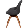 PAPERFLOW Chaise visiteur JUNO, set de 2, anthracite