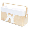 ALBA Module de rangement portable ERGOBOX, hêtre/blanc