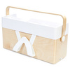 ALBA Module de rangement portable ERGOBOX, hêtre/blanc