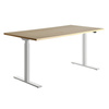 Topstar Bureau réglable en hauteur, (L)1.200 mm, blanc/gris