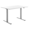 Topstar Bureau réglable en hauteur, (L)1.600 mm, gris/hêtre