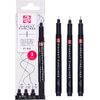 ROYAL TALENS Feutre Pigment Fineliner Fine, set de 3, noir