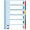 Esselte Intercalaires en carton, uni,A4,6 pièces,multicolore  - 50028