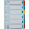 Esselte Intercalaires en carton, uni,A4,6 pièces,multicolore - 50028
