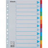 Esselte Intercalaires en carton, uni, A4, 12 touches