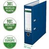 LEITZ classeur plastique, 180 degrés, format A4, 80 mm, bleu