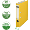 LEITZ Classeur à levier 180 degrés, format A4, 52 mm, jaune