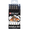 SAKURA Kit Manga PIGMA, étui de 6