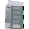 LEITZ Intercalaires en plastique WOW, numéroté, 1-5