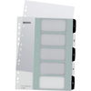 LEITZ Intercalaires en plastique WOW, numéroté, 1-5