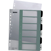 LEITZ Intercalaires en plastique WOW, numéroté, 1-6