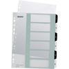 LEITZ Intercalaires en plastique WOW, numéroté, 1-6