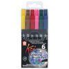 SAKURA Feutre pinceau Koi Coloring Brush, étui de 6 ,