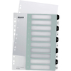 LEITZ Intercalaires en plastique WOW, numéroté, 1-10