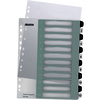 LEITZ Intercalaires en plastique WOW, numéroté, 1-12