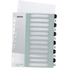 LEITZ Intercalaires en plastique WOW, numéroté, 1-12