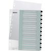 LEITZ Intercalaires en plastique WOW, numéroté, 1-20