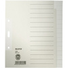 LEITZ Intercalaires en papier naturel, blanc, A5, 15 touches