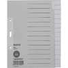 LEITZ Intercalaires en papier naturel, blanc, A5, 15 touches