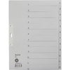 LEITZ Intercalaires en papier naturel, numéroté, format A4 - 56889
