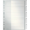 LEITZ intercalaire en plastique, blanc, A4 extra large,