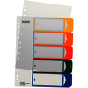 LEITZ Intercalaires en plastique, numéroté, format A4 extra