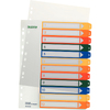 LEITZ Intercalaires en plastique, numéroté, format A4 extra - 56739