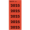 LEITZ Etiquette imprimée pour classeur 'Année 2025', rouge