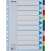 Esselte Intercalaires en plastique, uni, A4, PP,10 touches