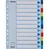 Esselte Intercalaires en plastique, uni, A4, PP,12 touches