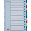 Esselte Intercalaires en plastique, uni, A4, PP,12 touches